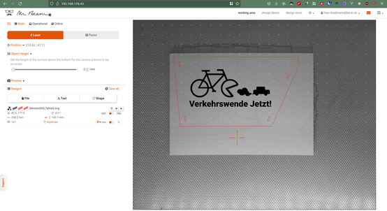 SVG auf Brett